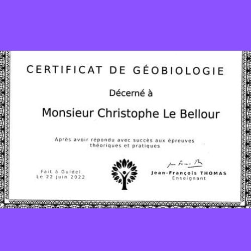 certificat de géobiologie